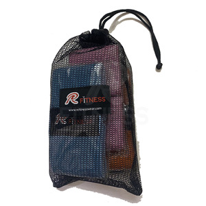 Bandes de Résistance en Tissu Antidérapantes, Écologiques et Durables en Latex Haute Résistance pour Exercices des Fessiers et des Hanches - Modèle Portable Rc Fitness - Product Image 5