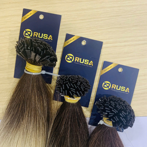 Extensiones de Cabello Humano RUSA K-Tip, Cabello Virgen Vietnamita de Primera Calidad, Cutícula Alineada, Puntas Completas, 100g, Todos los Colores - Product Image 1