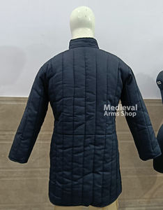 Gambeson médiéval fait main, long, à manches longues, rembourré en coton, veste Aketon, armure de chevalier pour reconstitution historique - Product Image 6