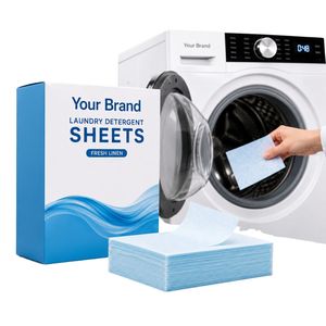 Hojas de Detergente para Ropa Personalizadas, Hojas de Detergente Solubles Ideales para Viajes, OEM ODM - Product Image 1