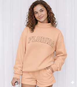 Sudadera de Mujer con Cuello Alto, Manga Larga, Felpa Suave, Color Personalizado, Estilo Casual Urbano para Otoño, con Logotipo Frontal - Product Image 6