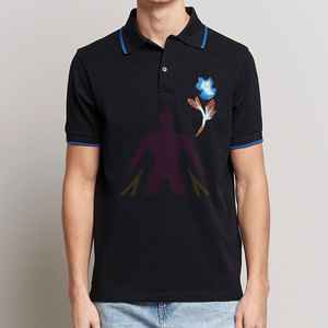เสื้อยืดผู้ชายแบบสวมใส่สบาย ผ้าถักลายปักเรียบง่าย สำหรับใส่ลำลองทุกวัน แห้งเร็ว ระบายอากาศได้ดี - Product Image 3
