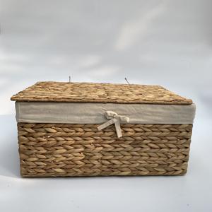 Cesta de almacenamiento rectangular con tapa, la más vendida, cesta organizadora para armarios y almacenamiento en el hogar. - Product Image 3