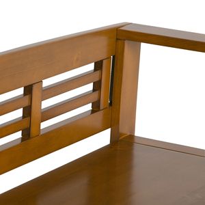 Adams Light Avalon marrone portaoggetti da banco con costruzione in legno resistente e comodi posti a sedere - Product Image 5