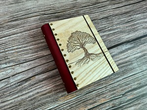 Diario de viaje Celtic Tree Wooden Journal: Tapa de cuero, diario de viaje - Product Image 5