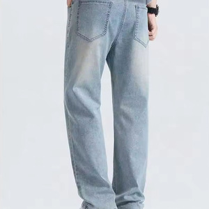 Fabricant de jeans en denim taille haute pour hommes, fournisseur de jeans vintage sur mesure, usine de production en gros de denim premium OEM - Product Image 4
