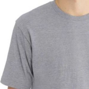 Camiseta de Manga Corta para Hombre, Color Gris Jaspeado, Cuello Redondo, Algodón Suave, Estilo Casual, Holgada, Ligera, Transpirable, Ropa Urbana de Verano - Product Image 5