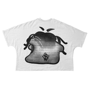 T-shirt unisexe en coton, coupe ample, manches courtes, uni, personnalisable avec logo imprimé en relief sur le devant - Product Image 6