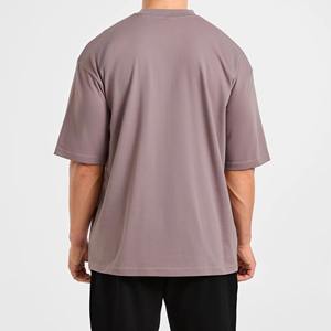 Camiseta de Manga Corta con Cuello Redondo para Hombre, Talla Grande, Ropa de Gimnasio, Algodón/Poliéster, Camisetas Extra Grandes, Personalización de Marca, Corte Holgado, Camiseta Clásica - Product Image 2