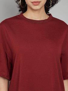 Camiseta de punto informal de manga corta con diseño de mariposa para mujer, transpirable, con logo, de poliéster/algodón, para verano STELLAR - Product Image 3