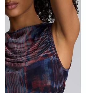 เดรสมิดิแต่งระบายพิมพ์ลายของผู้หญิง | Kenneth Cole - Product Image 6