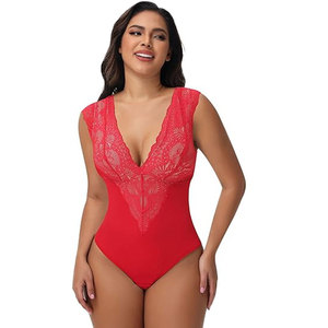 Combinaison en maille unie élégante à manches longues style string pour femme, idéale pour la plage - Product Image 3