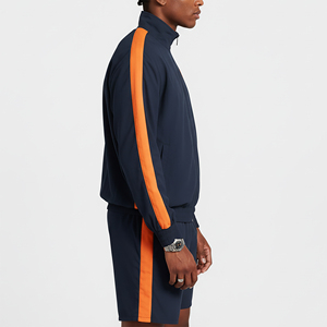 2026 High Streetwear Casual Summer Solid Printed Breathable Windproof Lightweight Windbreaker Short <b>Set</b> Men Custom <b>Embroidery</b> - Product Image 3