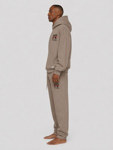 Ensemble de survêtement décontracté pour homme en mélange de coton doux, veste zippée et pantalon de jogging, tenue confortable pour le sport, la gym, l'entraînement et la détente - Product Image 3