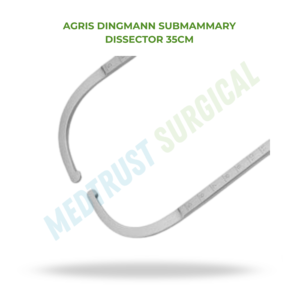 เครื่องมือผ่าตัดเนื้อเยื่อ Agris Dingmann Submammary Dissector ขนาด 35 ซม. สำหรับศัลยกรรมกระดูกสันหลังและทรวงอก - Product Image 2