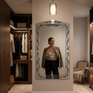 Miroir mural vénitien orné de luxe |   Miroir décoratif d'appoint de style baroque vintage |   Miroir en verre de style antique, décoration élégante pour la maison - Product Image 4