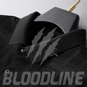 Camiseta de Manga Corta para Hombre Bloodline, Negra, con Logotipo Frontal, Corte Regular Formal, Tejido de Algodón Transpirable de 220g - Product Image 6
