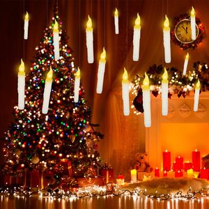 12 Velas LED Flotantes sin Llama, Funcionan con Pilas, Luz Cálida Parpadeante para Decoración de Ventanas - Product Image 1