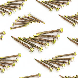PDC Class 8 Carbon Steel Hex Head Standard Thread <b>Screw</b> with <b>Galvanized</b> Zinc and Phosphate Coating Inch Measurement - Product Image 1