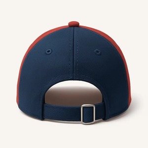 6-Panel <b>Baseball</b> <b>Cap</b> Red <b>Navy</b> Color Blocking Casual Snapback Hat Adult Streetwear Adjustable Fit Factory Direct Private Label - Product Image 2