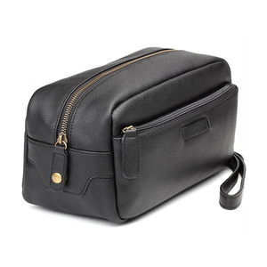 Shave Edge Wet Genuine Leather Toiletry Bag for Men's Shaving Kit - Product Image 1