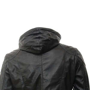 Chaqueta de Invierno para Hombre de Cuero Vacuno Genuino, Estilo Urbano, con Logotipo y Etiqueta Personalizados, Impermeable, Resistente al Viento y Transpirable - Product Image 6