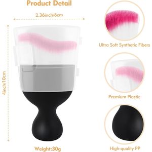 Brosses de nettoyage intérieur ultra-douces pour voiture, brosse unique pour dépoussiérer les accessoires de voiture, dépoussiéreur à poils doux, brosses de nettoyage - Product Image 4