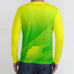 Camisetas de Manga Larga con Cuello en V para Hombre, Diseño Personalizado, Tallas Grandes, Transpirables, Antiencogimiento, Ecológicas, Corte Regular - Product Image 3