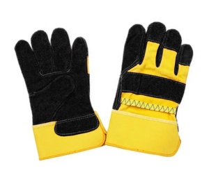 Canadian Rigger Cowhide Split Leather Safety <b>Gloves</b> <b>Warm</b> Thick Industrial Design <b>Work</b> Protection Cotton Nylon for Household Use - Product Image 5