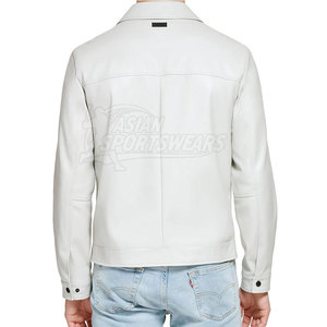 New Arrival <b>Winter</b> <b>Leather</b> <b>Jackets</b> for Men with Front Logo Soft Lining Strong Stitching Eco-Friendly & Breathable - Product Image 2