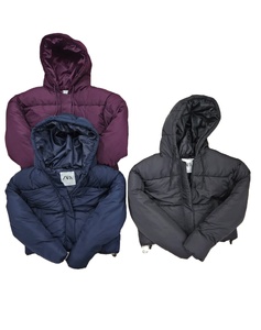 Veste d'hiver matelassée de haute qualité pour homme, design en duvet de canard, capuche, patchwork, doublure en laine, polyester uni teint, fermeture à ceinture - Product Image 2