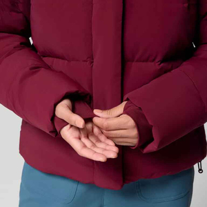 Women's Hooded Duck Down Cropped Puffer Jacket Lightweight <b>Thick</b> <b>Winter</b> Short Parka <b>Coat</b> Custom Logo Bubble Jacket - Product Image 6