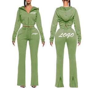 Conjunto deportivo de poliéster para mujer OEM, conjunto deportivo de nailon para mujer para minoristas de artículos deportivos, marca privada, MOQ bajo - Product Image 2