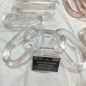 Eslabones de Cadena de Resina Transparentes de Gran Tamaño y Coloridos para Decoración de Paredes, Proyectos de Bricolaje, Separadores de Habitaciones y Accesorios para Cortinas - Product Image 4