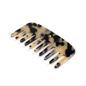 Peines de Cuerno de Búfalo 100% Naturales Hechos a Mano para Peinar el Cabello, Ágata de la India - Product Image 1