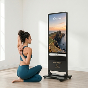 Miroir de yoga intelligent AI, <span class=keywords><strong>coach</strong></span> virtuel, écran interactif de <span class=keywords><strong>fitness</strong></span> Full HD 43 pouces, suivi corporel, affichage des entraînements, système de bien-être à domicile - Product Image 1