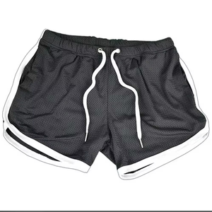 กางเกงบาสเก็ตบอลชายแบบสั่งทำพิเศษสำหรับฤดูร้อน สไตล์ใหม่ ลำลอง ระบายอากาศได้ดี ผ้าตาข่าย ลายเรียบง่าย เป็นมิตรกับสิ่งแวดล้อม เหมาะสำหรับออกกำลังกาย - Product Image 3