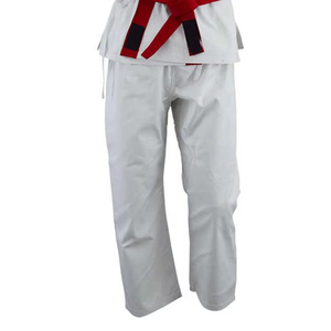 Kimono de BJJ blanc avec ceinture rouge, coupe régulière, 100% coton, respirant, durable, vêtements d'arts martiaux unisexes pour adultes - Product Image 4