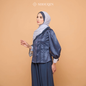 Chemise formelle décontractée à manches longues pour femmes SHOUQIN Pamela, chemisier de luxe Maxmara, élégant pour tous les jours, hauts élégants pour femmes musulmanes - Product Image 2