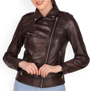 Fresh Article Customer Demand Design Zipper Leather <b>Jacket</b> Full Sleeves High Demand Products Genuine Leather <b>Jacket</b> For Female - Product Image 1