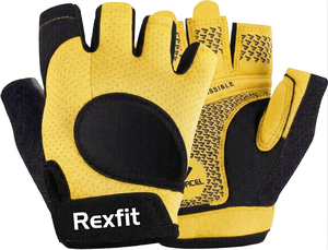 ถุงมือออกกำลังกาย REXFIT SPORTS คุณภาพสูง แบบครึ่งนิ้ว สำหรับยกน้ำหนัก ป้องกันการลื่นด้วยซิลิโคน รับสั่งทำตามแบบ - Product Image 2
