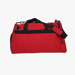 Unisex Red Polyester Gym Duffle Bag 30-40L Capacity with Adjustable <b>Strap</b> Zipper Closure Casual Fitness Travel Bag - Product Image 1