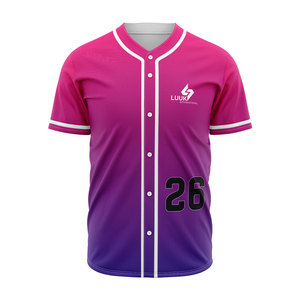 เสื้อเบสบอลแบบสั่งทำพิเศษพรีเมียม ปักลายเต็มตัว พร้อมปุ่มติด  ชุดยูนิฟอร์มทีม  โลโก้และหมายเลขสั่งทำได้  แห้งเร็ว ขายส่ง รับผลิตแบบ OEM - Product Image 4