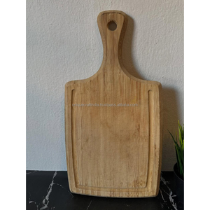 Tabla de cortar de madera de mango Rectangular profesional, tabla de cortar de madera dura de primera calidad hecha a mano, bandeja de cocina resistente - Product Image 6