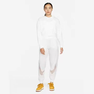 Sweat-shirt court à capuche décontracté en tissu éponge doublé de spandex pour femme, couleur unie, coupe ample, respirant, veste de sport printemps automne hiver - Product Image 6