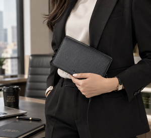 Unisex High Quality PU Microfiber Leather Luxury Long <b>Zip</b> Around Clutch <b>Wallet</b> with Large Capacity - Product Image 2