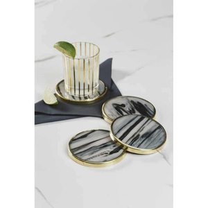 Elegant Natural Horn <b>Coaster</b> <b>Set</b> Handmade Buffalo Horn Drink <b>Coasters</b> Luxury Horn <b>Coaster</b> <b>Set</b> for Home Decor Premium Natural Hor - Product Image 3