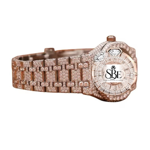 Reloj de Lujo con Caja Cuadrada de Acero Inoxidable, Diamantes, Esfera de Cristal de Zafiro, Movimiento de Cuarzo ETA, Resistente al Agua 3BAR, para Ocasiones Especiales - Product Image 3