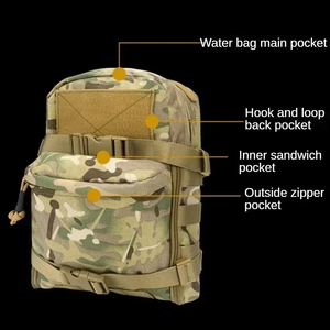 Mochila Riñonera Impermeable de 20-35L con Marco Externo Transpirable y Duradero, Diseño Geométrico, Sistema Molle, Puerto USB y Material ABS para Exteriores - Product Image 2