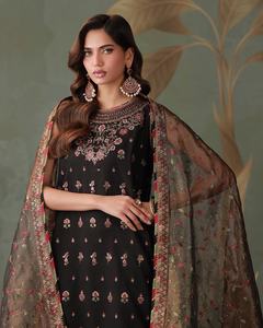 WS International 628 Salwar Kameez de Colores Increíbles para Mujer, Material de Viscosa, Sin Arrugas, Absorbe la Humedad, para Fiestas y Bodas - Product Image 2